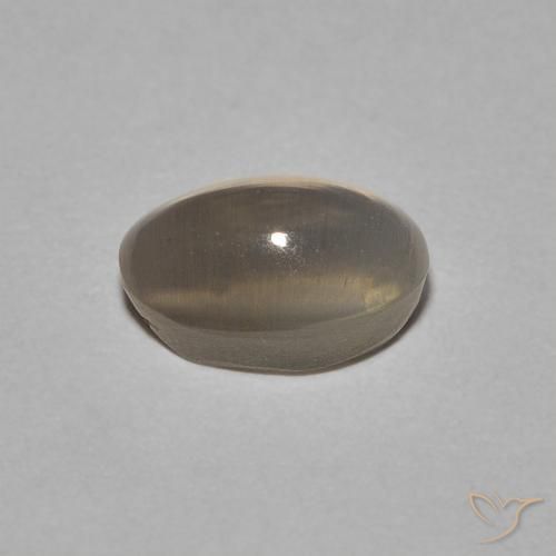 Sillimanita Olho de Gato Castanho muito claro Natural 1.40ct, oval, Transparente