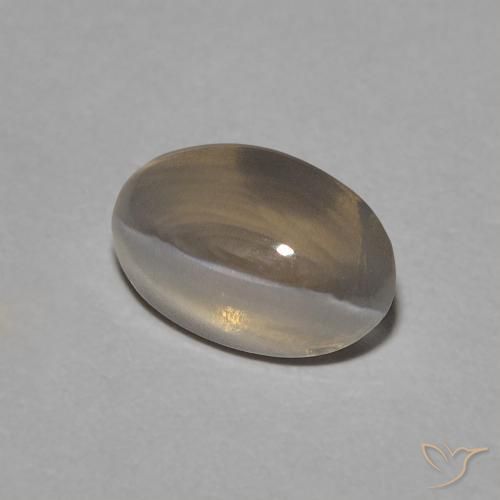 Sillimanita Olho de Gato Castanho médio Natural 1.05ct, oval, Transparente
