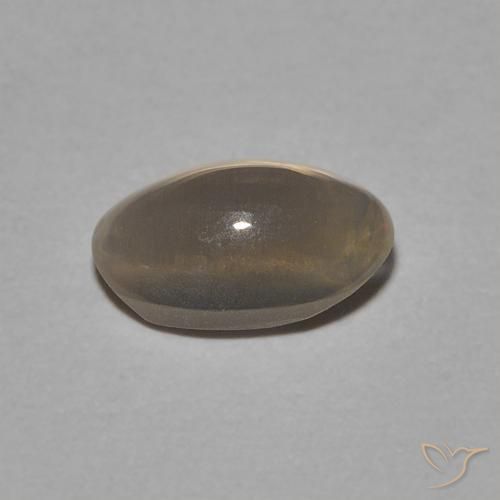 Sillimanita Olho de Gato Castanho médio Natural 1.05ct, oval, Transparente