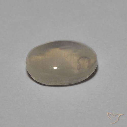 Sillimanita Olho de Gato Castanho amarelo claro Natural 1.05ct, oval, Transparente