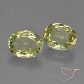 Pedras preciosas de Sillimanita Verde amarelo natural de 4.32 ct, oval, VVS-VS