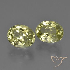 Pedras preciosas de Sillimanita Verde amarelo natural de 4.57 ct, oval, VVS