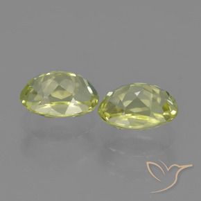 Pedras preciosas de Sillimanita Limão amarelo natural de 3.11 ct, oval, VVS-VS