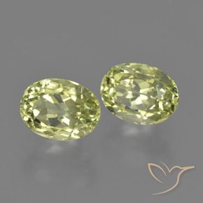 Pedras preciosas de Sillimanita Amarelo verde natural de 3.65 ct, oval, VVS-VS