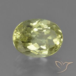 Sillimanita Amarelo esverdeado Natural 1.98ct, oval, VS