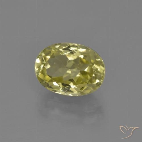 2.30ct Natural Amarelo Dourado Claro Sillimanita, oval, VVS-VS
