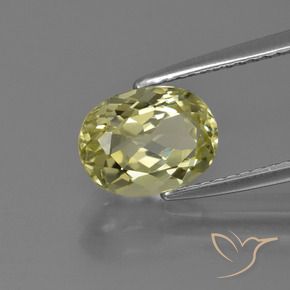 Sillimanita Amarelo esverdeado Natural 2.01ct, oval, VVS-VS