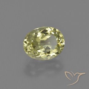 Sillimanita amarelo médio Natural 2.08ct, oval, VS