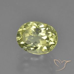 Sillimanita Amarelo verde Natural 2.09ct, oval, VVS-VS