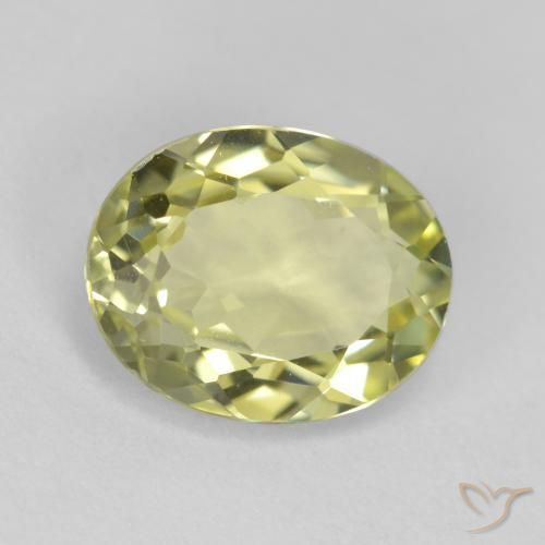 Sillimanita amarelo médio Natural 1.72ct, oval, VVS-VS