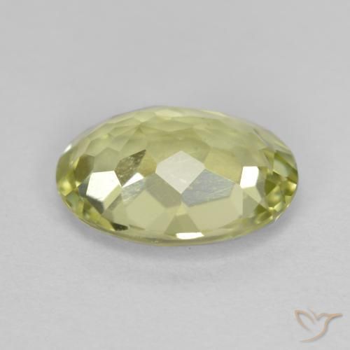 Sillimanita amarelo médio Natural 1.72ct, oval, VVS-VS