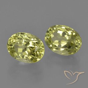 Pedras preciosas de sillimanita amarelo natural de 3,33 ct, corte oval, VVS-VS
