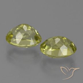 Pedras preciosas de sillimanita amarelo natural de 3,33 ct, corte oval, VVS-VS