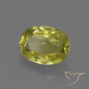 Sillimanita Amarelo Abacaxi Natural 1.13ct, oval, VVS-VS