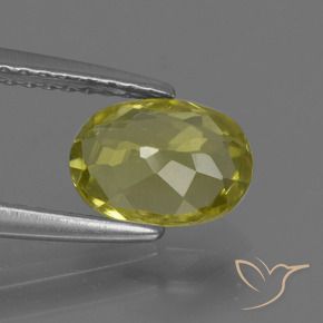 Sillimanita Amarelo Abacaxi Natural 1.13ct, oval, VVS-VS