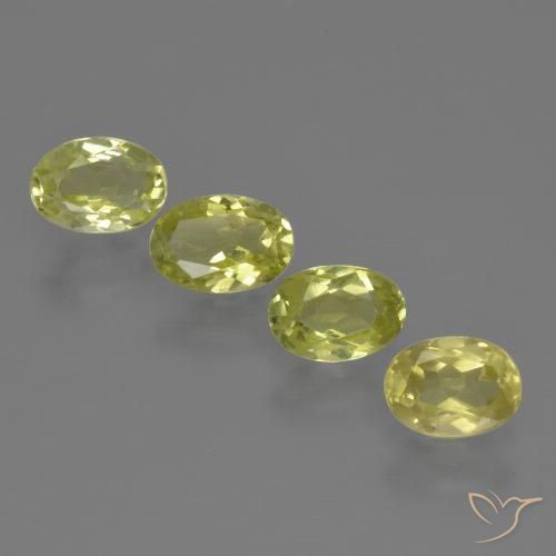 2.15ctw Natural amarelo médio Sillimanita, oval, VVS-VS