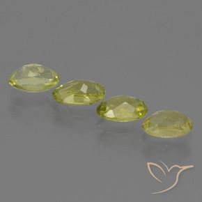 Pedras preciosas de Sillimanita amarelo médio natural de 2.15 ct, oval, VVS-VS