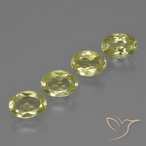Pedras preciosas de Sillimanita Amarelo esverdeado natural de 3.03 ct, oval, VVS-VS