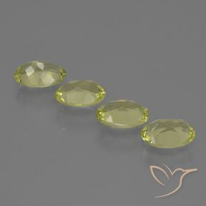 Pedras preciosas de Sillimanita Amarelo esverdeado natural de 3.03 ct, oval, VVS-VS