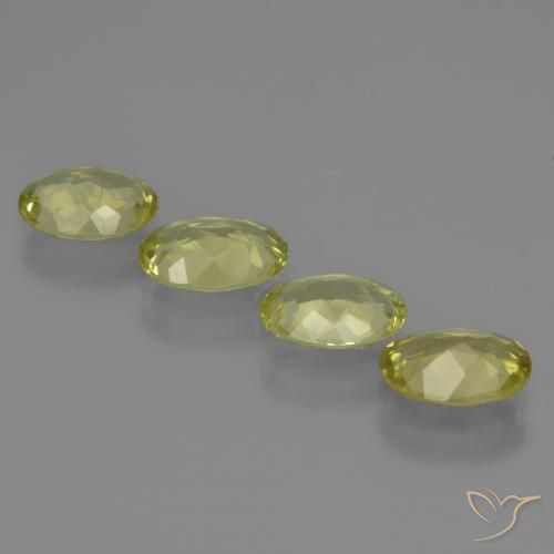 Pedras preciosas de Sillimanita amarelo médio natural de 4.11 ct, oval, VS
