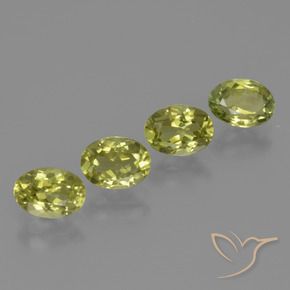 Pedras preciosas de Sillimanita Verde amarelo natural de 3.35 ct, oval, VS