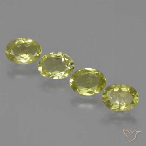 2.94ctw Natural Verde amarelo Sillimanita, oval, VVS-VS