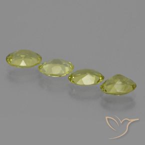 Pedras preciosas de Sillimanita Verde amarelo natural de 2.94 ct, oval, VVS-VS