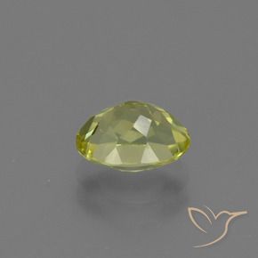 Sillimanita Verde amarelo Natural 1.58ct, oval, VS