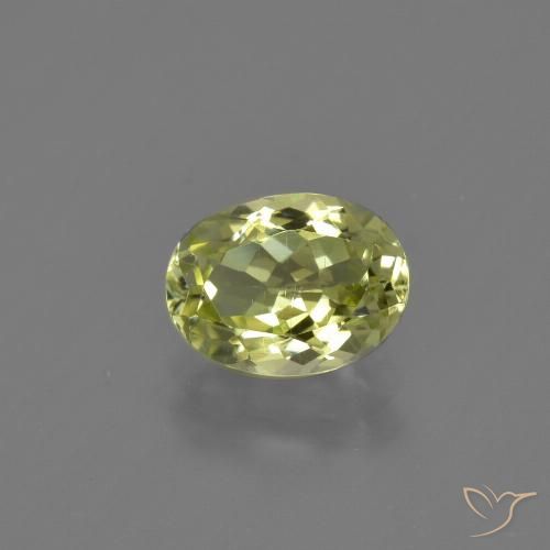 1.40ct Natural Amarelo verde Sillimanita, oval, VS