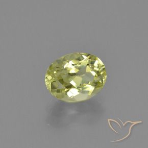 Sillimanita Amarelo esverdeado Natural 1.33ct, oval, VS-SI