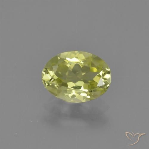 1.13ct Natural Luz amarela Sillimanita, oval, VVS-VS