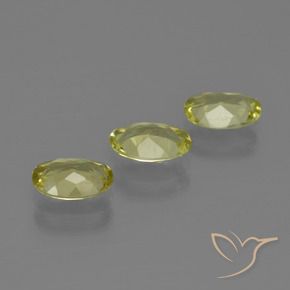 Pedras preciosas de Sillimanita Amarelo esverdeado natural de 1.98 ct, oval, VS