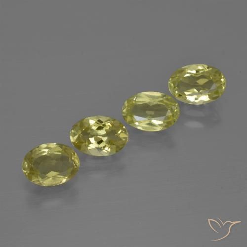 2.90ctw Natural Amarelo esverdeado Sillimanita, oval, VS