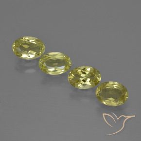 Pedras preciosas de Sillimanita Amarelo esverdeado natural de 2.90 ct, oval, VS