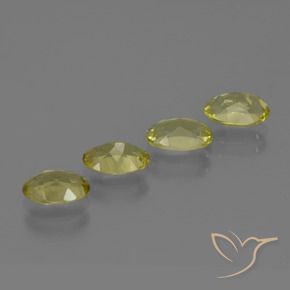 Pedras preciosas de Sillimanita Amarelo esverdeado natural de 2.90 ct, oval, VS