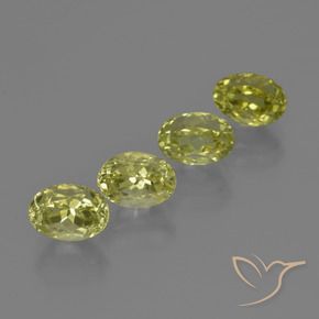 Pedras preciosas de Sillimanita amarelo médio natural de 4.75 ct, oval, VVS-VS