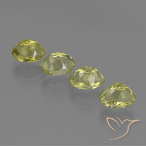 Pedras preciosas de Sillimanita amarelo médio natural de 4.75 ct, oval, VVS-VS