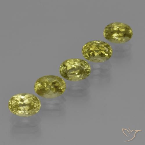 Pedras preciosas de Sillimanita Amarelo Esverdeado Claro natural de 5.52 ct, oval, VVS-VS