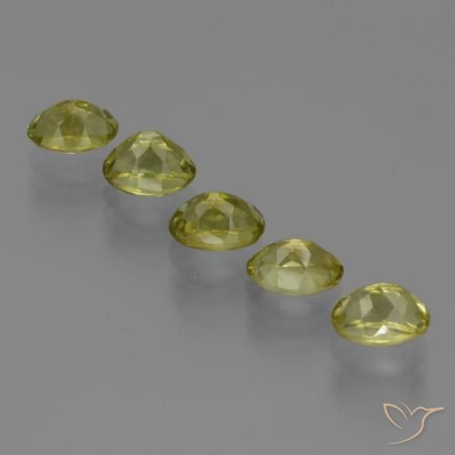 Pedras preciosas de Sillimanita Amarelo Esverdeado Claro natural de 5.52 ct, oval, VVS-VS