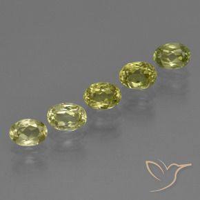 Pedras preciosas de Sillimanita Amarelo esverdeado natural de 2.63 ct, oval, VVS-VS