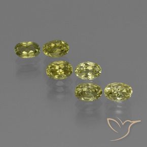 Pedras preciosas de Sillimanita Amarelo esverdeado natural de 4.04 ct, oval, VVS-VS