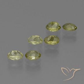 Pedras preciosas de Sillimanita Amarelo esverdeado natural de 4.04 ct, oval, VVS-VS