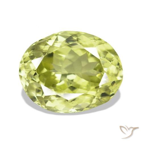 Sillimanita Verde amarelado Natural 3.11ct, Almofada, VS