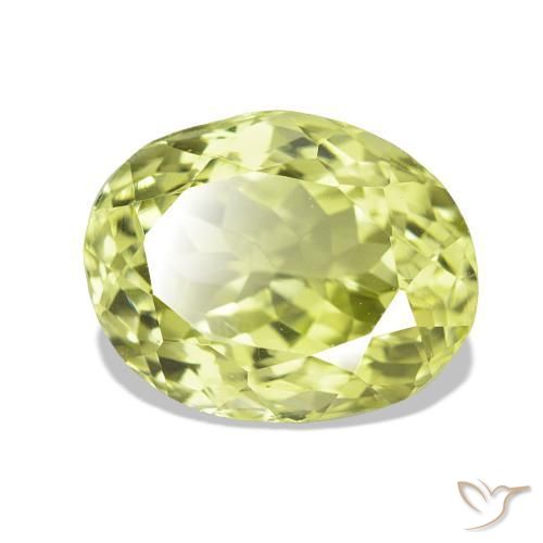 Sillimanita Verde amarelado Natural 3.11ct, Almofada, VS