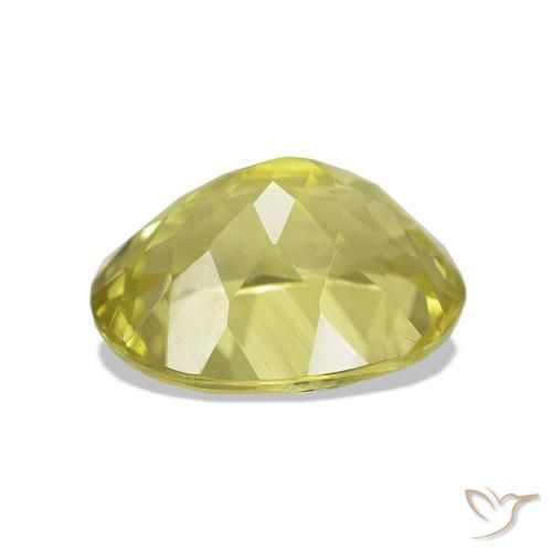 Sillimanita amarelo médio Natural 3.02ct, oval, VS