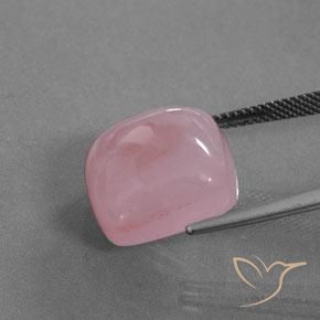 Smithsonite rosa rosa médio Natural 26.17ct, Almofada, Transparente