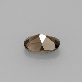 Quartzo fumê marrom natural 0,49ct, corte oval, VVS-VS
