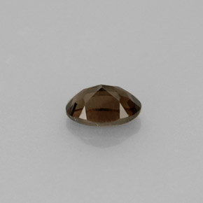Quartzo fumê marrom natural 0,49ct, corte oval, VVS-VS