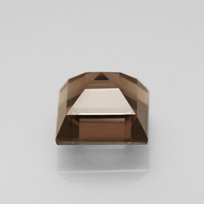 Quartzo fumê marrom natural 1,23ct, quadrado, VS