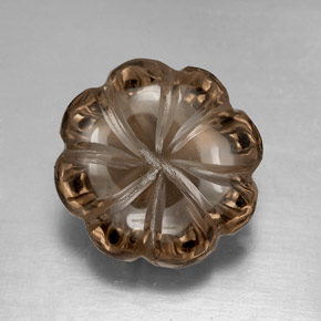 Quartzo fumê marrom natural 8,26ct, transparente, transparente/translúcido